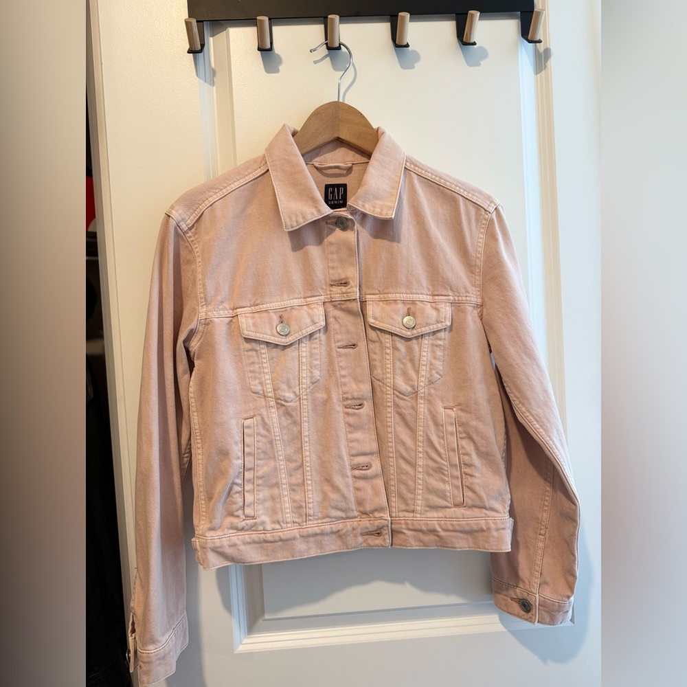GAP Womens Pink Denim Jacket